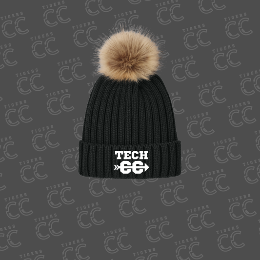 Tigers Cross Country - Fur Pom Beanie