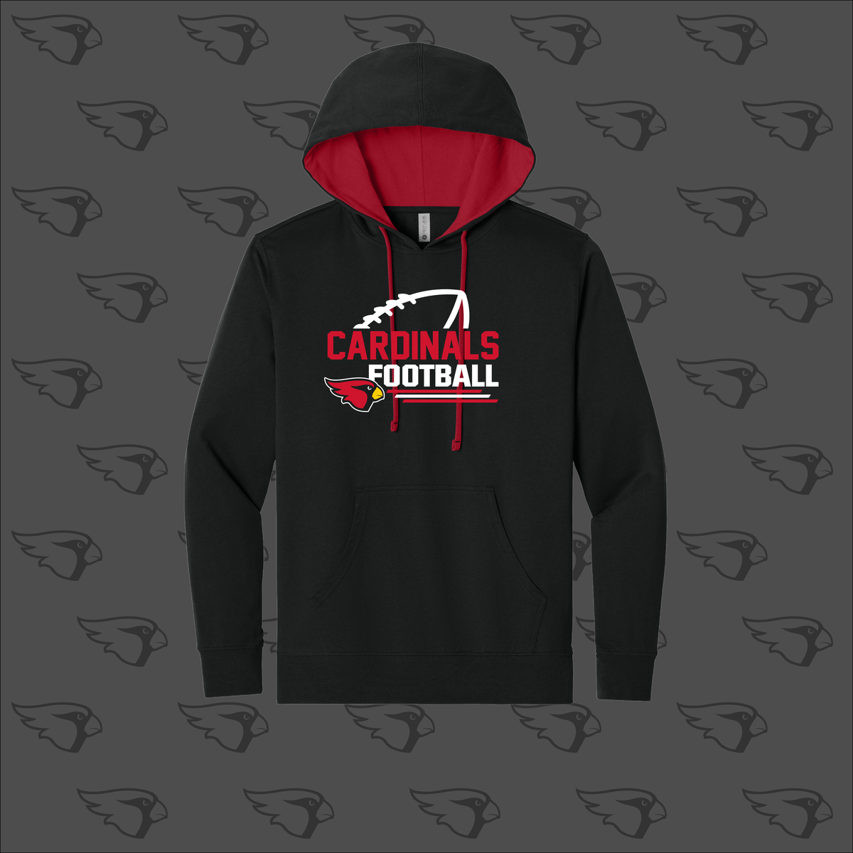 Cardinal Football Hoodie