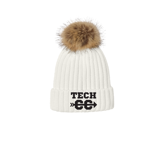 Tech Fur Pom Beanie