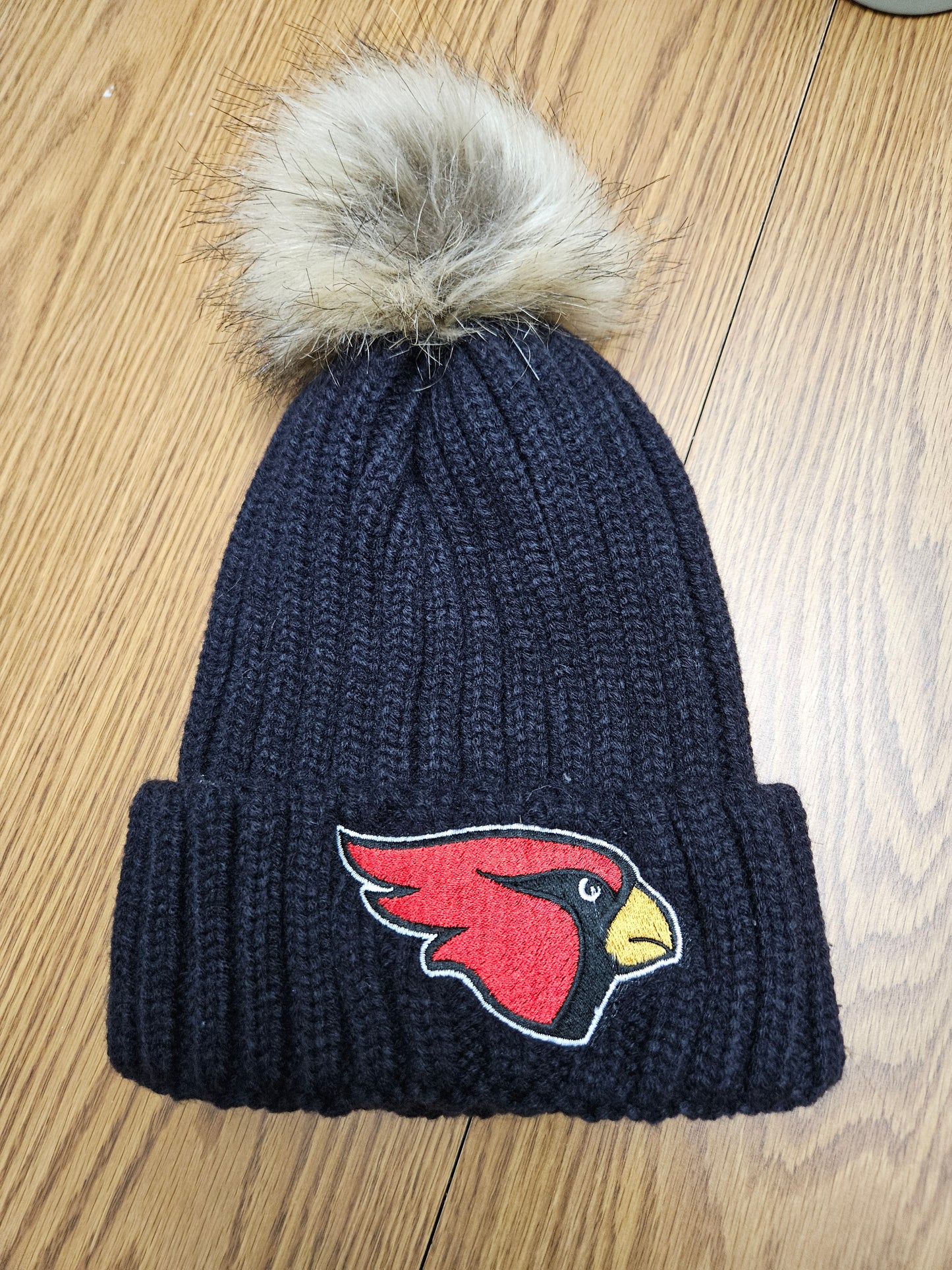 Cardinal Fur Pom